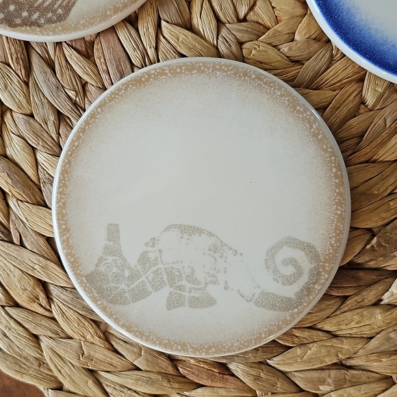 Set of 4 beachy coasters with cork bases - Picture 5 of 7